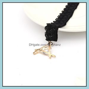 Chokers Choker Necklace Pandents Statement Jewelry Vintage Lace Gothic Rhinestone Diamond Necklaces Drop Delivery 2021 Pendants Sexyha Dhsfr