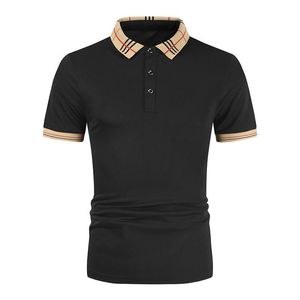 Männer Polos 2022 Sommer Hemd Marke Kleidung Baumwolle Kurzarm Business Casual Gestreiften Designer Homme Camisa Atmungsaktiv