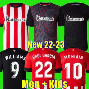 22 Club Soccer Jerseys BERENGUER MUNIAIN Athletic Bilbao WILLIAMS Football shirt RAUL GARCIA VILLALIBRE Jersey Sancet third GK black UNAI SIMON