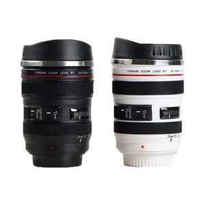 Fotocamera in acciaio inossidabile EF24105mm Tazza con obiettivo Bianco Nero Tazze Regalo creativo Tazze da caffè canecas tazas vaso caf 220727