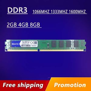 RAMS DDR3 2GB 4GB 8GB 1066MHz 1333MHz 1600MHz PC3-8500U PC3-10600U PC3-12800UデスクトップコンピューターRAMメモリメモリディム2G 4G 8GRAMS