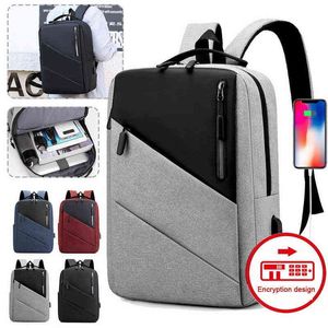 Casual Business Backpack Men Computer Backpack Light Inch Laptop Bag Waterproof Oxford Lady AntiTheft Backpack J220620