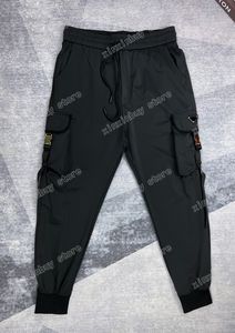 22SS Erkek Kadın Tasarımcı Pantolon Metal Üçgen Etiket Fermuarı Cep Naylon Milan Pantolon Erkekler Woking Pantolon Siyah Beyaz Xinxinbuy S XL