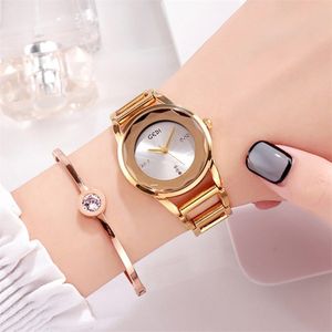 Moda Casual Donna Orologi Donna Classic Quarzo Acciaio inossidabile Orologio da polso da donna Orologio da polso Orologi bayan saat 2019 Nuovo T200420