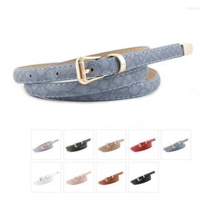 Belts 1pcs 9 Color Snake Pattern Thin Belt Korean Fashion Women Girls High Quality 105cm All-match Jeans Dress Wholesale Fier22