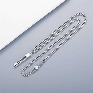 Качественное серебристое ожерелье нового продукта Классическое прямоугольное трехмерное ожерелье для ювелирных изделий Whole336L