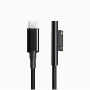 Wholesale surface pro cables resale online - PD Charge cm Surface Pro Charging Cable Suface Connector To USB Type C Female Extension Cable