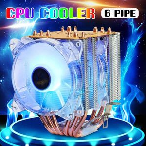 Heatpipes RGB Cooler Fan Pin CPU PC Computer Silent Cooling Fans Weatsingfor Radiator för Intel LGA775 X AMD Coolings204J