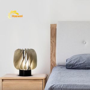 테이블 램프 침실 거실 연구 데스크 아크릴 창조적 인 가벼운 가정 장식 고정 가능한 테이블 램프 성격 램프