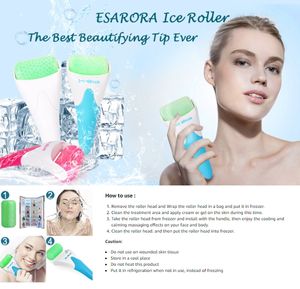 Ice Roller for Face Puffiness Migraine Relief, Derma Rollers for Women Facial Massager, mindre skada, huvudvärk, anti -rynka hudvårdsprodukt