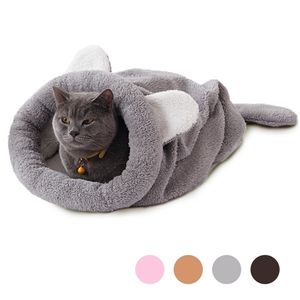 Spring Products Cat Bed Soft Warm House Pet Mats Puppy Cushion Funny 4 Color Y200330