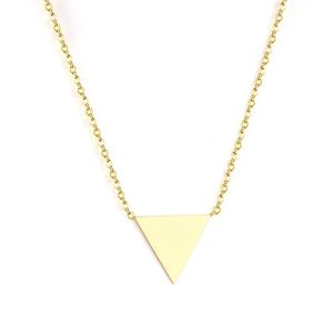Подвесные ожерелья моды золотой треугольник