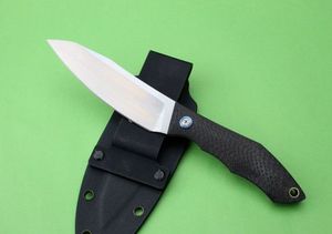 4,7 cala Shigov proste stałe nóż ostrza D2 Blade Fibre Fibre Uchwyt taktyczny polowanie na łowienia edc narzędzie przetrwania świąteczne noże prezentowe A918
