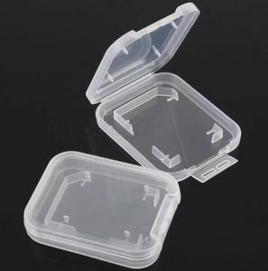 Protector Box Holder Plastic Transparent Mini For SD SDHC TF MS Memory Card Storage Case Box Bag B0801