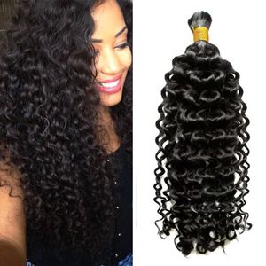 Cuticle Aligned 8A Brazilian Hair Bulk 100g Kinky Curly Human Hair Bundles 100% Unprocessed No Weft Extensions Natural Black Color Blonde 14-26inch