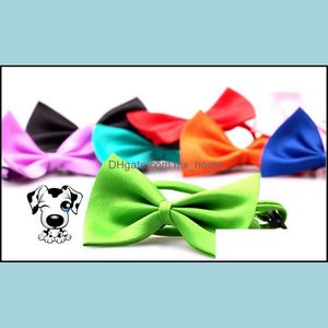 ! 500pcs Dog Neck Tie Bow Cat Pet Pet Grooming Supplies Copricapo Flower Drop Consegna 2021 Giardino domestico H9iae