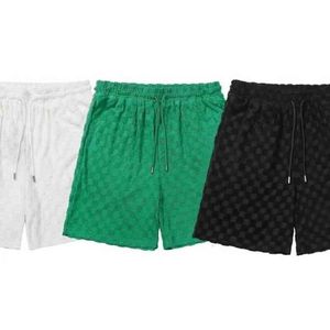 22 Letni Mężczyźni Kobiet Krótkie Szorty Pant Square Plaid Elastyczna Talia Causal Oversize Luźna Plaża Długość Kolana Sportwear bez