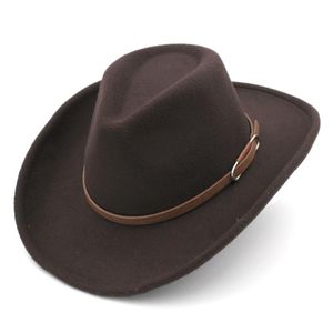 Beretler Mistdawn Açık UNISEX PARTİK SOKAK BEACH Chapeau Western Cowboy Panama Punk Top Hat Yün Karışımı Geniş Upturn Roll-Up Brim Capberets