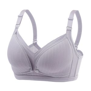 225# Sexig trådlös samla Cotton Cotton Maternity Nursing Bras ammar underkläder för gravida kvinnor Graviditet ammande behåar 210318