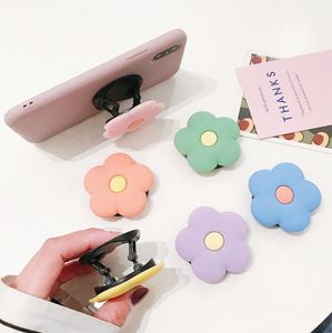 3Dかわいい漫画の花折りたたみ可能な携帯電話ホルダー電話とタブレットの普遍的なフィンガーリング携帯電話