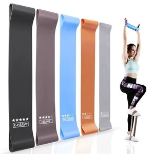 5 PCSSet Fitness Gummibänder Elastisches Band Für Sport Yoga Übung Gum Glute Training Workout Ausrüstung Gym Widerstand Ligen 220618