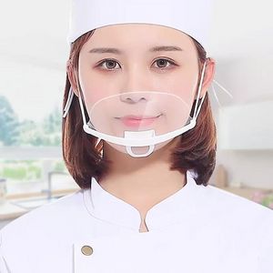100st Health Care Tool Transparent Permanent Anti Fog Catering Food Plastic Kitchen Restaurant Masks Bar Products FY8086 SSCK