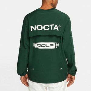 Мужские толстовки Высокое Качество Nocta Golf Series Series Drake Co Branded Air Partted Golf Круглый шеи Пуловерная Куртка