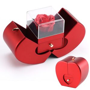 Weitere festliche Partyartikel, explosives Weihnachtsgeschenk, Apfelschachtel, Schmuck, Rose, Blume, Freundin, Geburtstag, Valentinstag, Jahr 230206