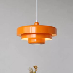 Medieval Danish Multicolor Pendant Lamp Retro Orange Bauhaus Decoration Lights Restaurant Study Cafe Coffee Table Bar