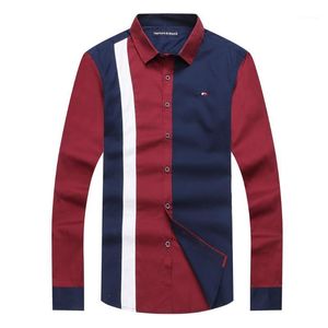 Itália Brand Patchwork Business Men Casual Dress Cirl