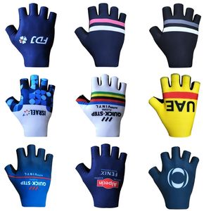 Pro Team Atmungsaktive Radfahren Handschuhe Rennrad Handschuhe Männer Sport Halb Finger Anti Slip MTB Fahrrad Handschuh 220722