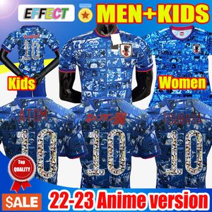 Anime version Japan Soccer Jerseys Captain Tsubasa Japanese Special Edition Home blue Cartoon ATOM KAGAWA OKAZAKI Men Women Kids football Shirts