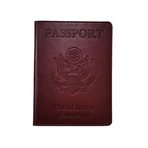 Scheda di registrazione da 4 * 3 pollici di fabbrica più custodia per passaporto per passaporto aziendale vendita diretta custodia protettiva in pelle pu