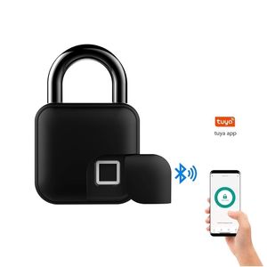 Odcisk palca Tuya Bluetooth Waterproof Smart Padlock Cabinet Dormitor Alcteft Bag Lock 220704