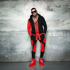 Zogaa Marka Mens 2 Parça Takip Seti Nedensel Sweat Takım Sokak Giyim Hoodies Sweetpants Takım Mektup Baskı Joggers Erkekler İçin Setleri 201128