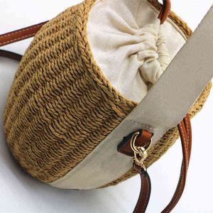Shopping Bags Fashion Brand Designer Woven Straw High Quality Handbags Luxury for Women Beach Tote Casual Bucket 01290318