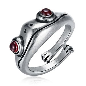 Red Eyes Frog Ring Hedgehog Cat Cute Animal Design Jewelry for Women بالجملة