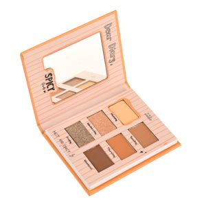 Matte Pearlescent Loose Powder Diary Eyeshadow Palette Orange Box 1pc
