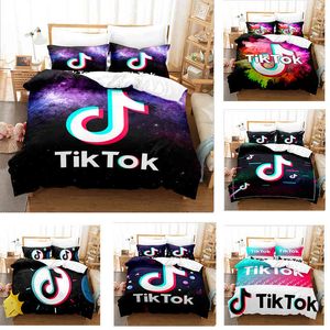 Fashion Symbol Printed Down Quilt Cover Adult Children Bedsheet and Pillowcase Single Double King Queen Full Size
