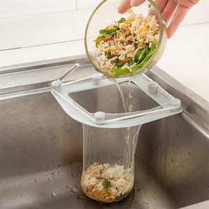 30PCS Suction Cup Filter Screen Sink Organizer Kitchen Storage Bag Drain Rack Disposable Bin Trash Can Garbage Cans 220618