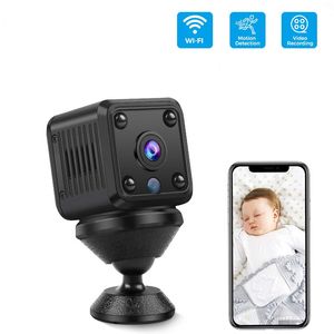 Mini Wifi IP-kamera HD 1080p Trådlös säkerhetsövervakning Micro Cam Night Vision Smart Home Sports Monitor Inbyggt Batteri X6 MC61