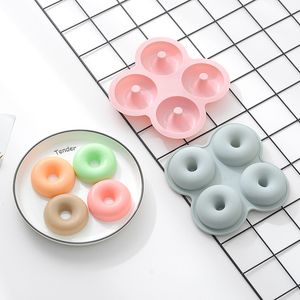 Wholesale cooking molds resale online - Baking Moulds Cavity Donut Creative Silicone Mold Home Kitchen Baking Tray Cake Molds Cooking Bakeware Bake Tools Mould