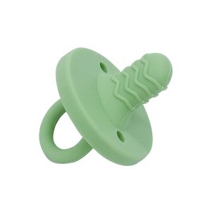 Baby Pacifier Teether Soft Silicone Pacifier Nipple Soother Spädbarnsjukvård Sömntugande leksaker för babymatning 17 färger 10 st B8078