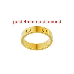 Herren Womens Love Ring Man 4mm 5mm 6mm Hochzeit Hochqualität 925s 18K Größe 5-11 Luxus Diamond Rose Silber Engagement für Box CRTIR Designer Gold Bandringe für W 841