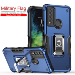 2 in 1 Kickstand Phone Cases For TCL 20XE Nokia X100 T-Mobile Revvl 6 PRO 5G Google pixel 7 6 PRO Shockproof Metal Plate Magnetic Holder Camera Protection