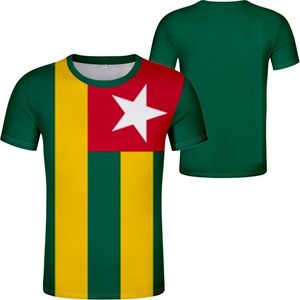 Togo t gömlek adı numarası tgo t-shirt 0 kıyafetler baskı diy ücretsiz özel yapım tshirts metin solunumu 3D 4xl 5xl büyük boyutu 6xl 220609