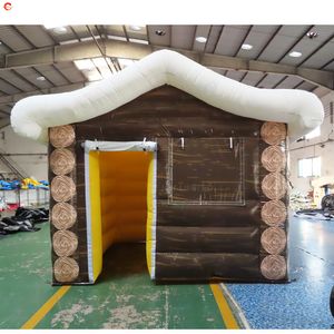 Free Door Ship Outdoor Activities large Xmas decorations inflatable Santa grotto Christmas house