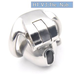 Nub HT V3 316 Нержавеющая сталь Устройство целомудрию Устройство Бондаж Кольца Пенис Кольца Конечный пояс Взрослых Сексуальные игрушки A380-SS-0