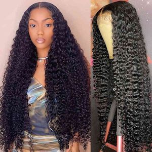 Wholesale 30 inch wigs resale online - Nxy Wigs Water Wave Lace Front Inch Hd Brazilian x4 al Human Hair for Women Loose Deep