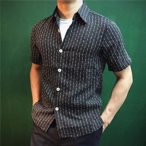 Camisas casuais masculinas Ásia tamanho pequeno Super qualidade vintage de super qualidade